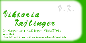 viktoria kajlinger business card